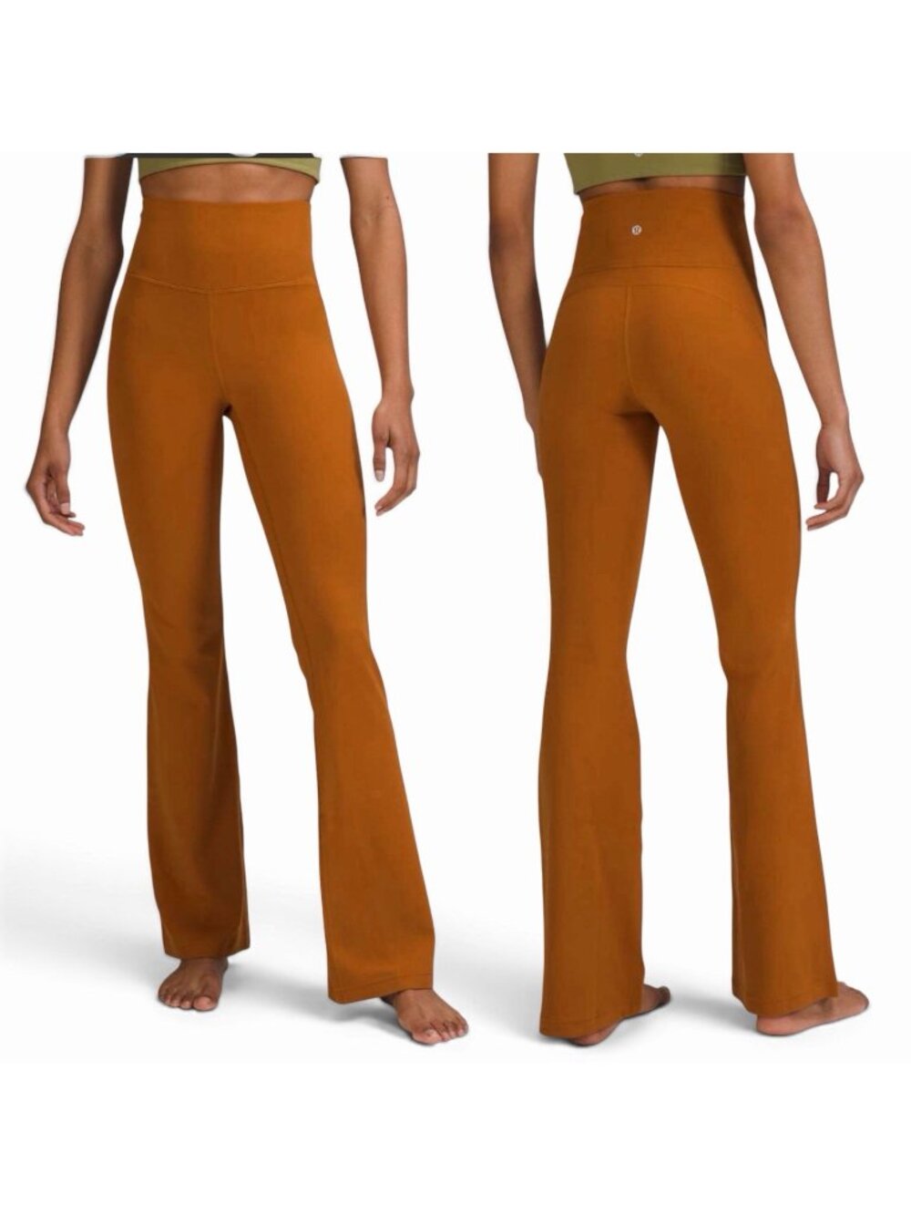 Lululemon Lululemon Groove Super-High-Rise Flared Pant Sz 6 Nulu Butternut Brown